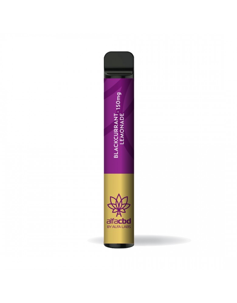 AlfaCBD 150mg Disposable Vape - Blackcurrant Lemonade